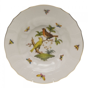 Herend Rothschild Bird Rim Soup - Motif 05 9.5"D