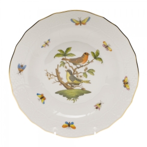 Herend Rothschild Bird Dessert Plate - Motif 03 8.25"