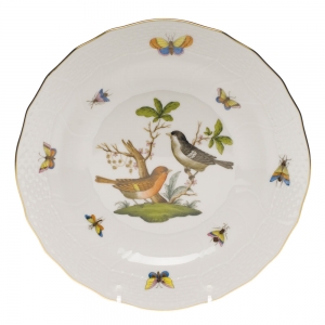 Herend Rothschild Bird Dessert Plate - Motif 05 8.25"