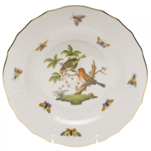 Herend Rothschild Bird Dessert Plate - Motif 10 8.25"