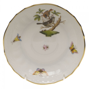 Herend Rothschild Bird Canton Saucer - Motif 04 5.5"D
