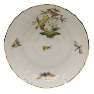 Herend Rothschild Bird Canton Saucer - Motif 06 5.5"D