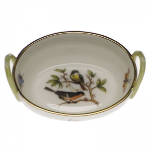 Herend Basket with Handles - Birds
