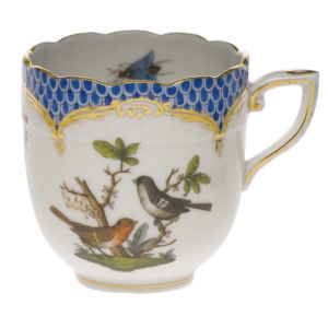 Herend Rothschild Bird Blue Border After Dinner Cup (3 Oz)