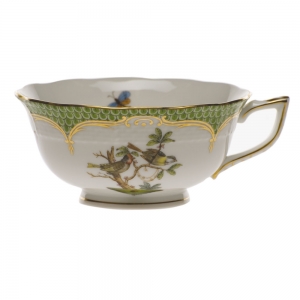 Herend Rothschild Bird Green Border Tea Cup - Motif 11 (8 Oz)