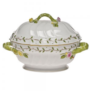 Herend Rothschild Garden Tureen W/Branch