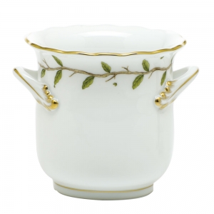 Herend Mini Cachepot w/ Handles - Rothschild Garden