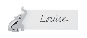 Ercuis Elephant Place Card Holders / Boxed Set 6