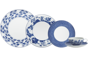 Mottahedeh Blue Shou 5 Piece Setting