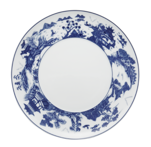 Mottahedeh Blue Shou Pagoda Dinner Plate - 11"