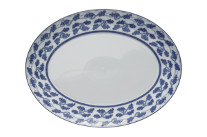 Mottahedeh Blue Shou Small Oval Platter -14"