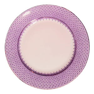 Mottahedeh Plum Lace Dessert Plate - 8.5"