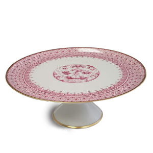 Mottahedeh Pink Lace Cake Stand Small