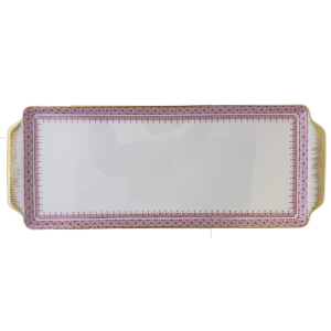 Mottahedeh Pink Lace Sandwich Tray