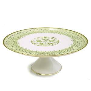 Mottahedeh Apple Green Lace Cake Stand Small