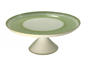 Mottahedeh Apple Green Lace Large Cake Stand