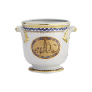 Mottahedeh Chinoise Blue Cachepot - Small