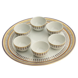 Mottahedeh Chinoise Blue Sedar Plate Set Mottahedeh Chinoise Blue Sedar Plate Set