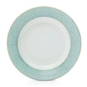 Mottahedeh Green Lace Rim Soup Plate