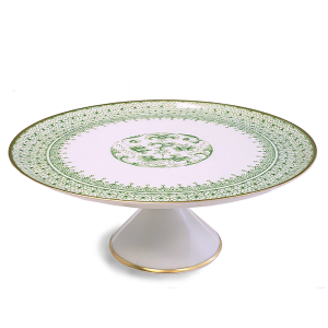 Mottahedeh Green Lace Cake Stand Small