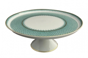 Mottahedeh Green Lace Large Cake Stand