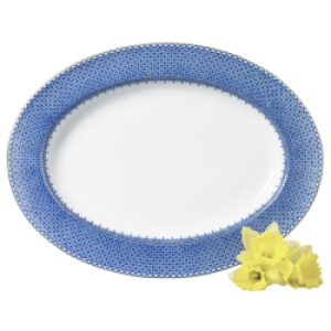 Mottahedeh Blue Lace Platter - 15"