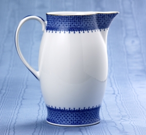 Mottahedeh Blue Lace Pitcher - 7.5"