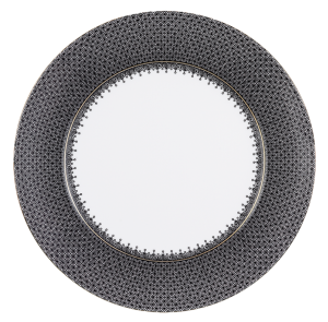 Mottahedeh Black Lace Service Plate - 12"