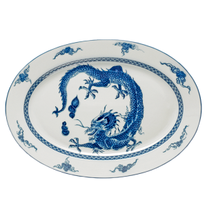 Mottahedeh Blue Dragon Platter - 13.75"