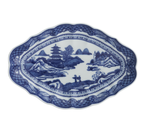 Mottahedeh Blue Canton Lobed Dish