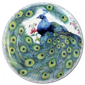 Mottahedeh Peacock Dessert Plate