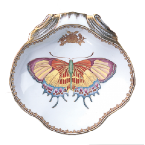 Mottahedeh Butterfly Shell Dish