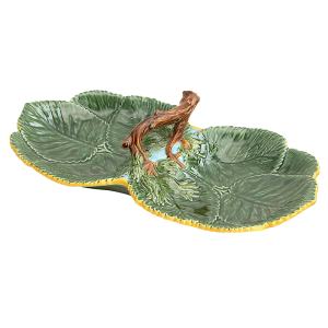 Mottahedeh Leaf Plate with Nuts Double