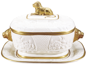 Mottahedeh Lion Tureen & Stand