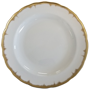 Mottahedeh Chelsea Gold Feather Dinner Plate - 10"