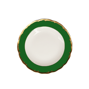 Mottahedeh Chelsea Feather Ivy Green  Bread + Butter Plate - 7.25"