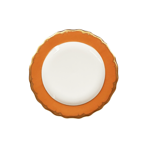 Mottahedeh Chelsea Feather Amber Bread + Butter Plate - 7.25"