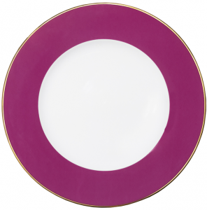 Mottahedeh Arcabella Raspberry Service Plate