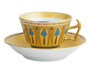 Mottahedeh Palma Cup & Saucer / 6.75" Diameter / 4 oz. Capacity