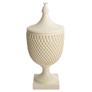 Mottahedeh Urn w/ Latticework & Pineapple Lid