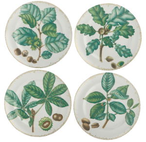 Mottahedeh Nut Leaf Dessert Plate Set of 4 Mottahedeh Nut Leaf Dessert Plate Set of 4