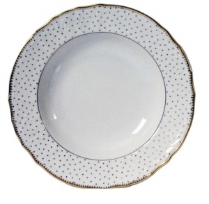 Anna Weatherley Simply Anna Polka Rim Soup - 9"