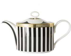 Royal Crown Derby Sartori Black Teapot