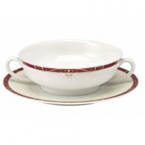 Scala Red Gold Filet Philippe Deshoulieres Scala Red Gold Filet Cream Soup Saucer