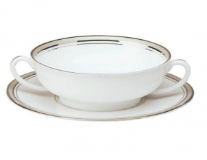 Excellence Grey Philippe Deshoulieres Excellence Grey Cream Soup Saucer