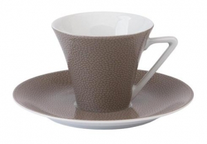 Philippe Deshoulieres Seychelles Taupe Coffee Saucer
