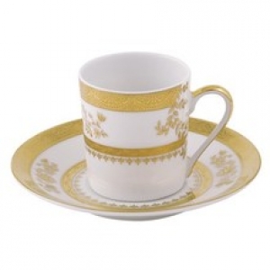 Deshoulieres Orsay White Coffee Saucer