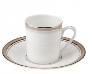 Excellence Grey Philippe Deshoulieres Excellence Grey Coffee Saucer