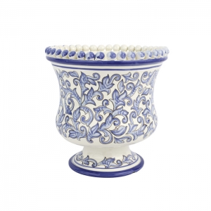 Vietri Scorrimento Blu Small Planter - 10.25"