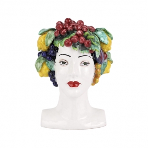 Vietri Sicilian Heads Assorted Fruit Head